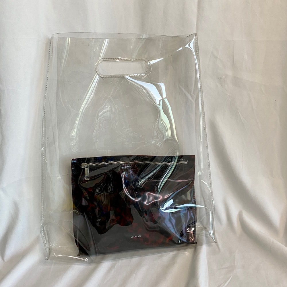 MANGO 2 in 1 clear bag